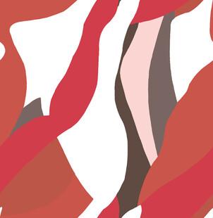 抽象红色系几何图形组合