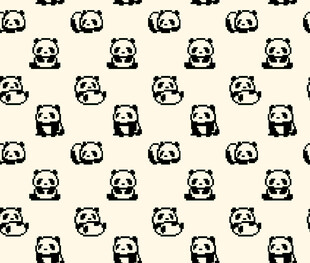 熊猫图案背景纹理