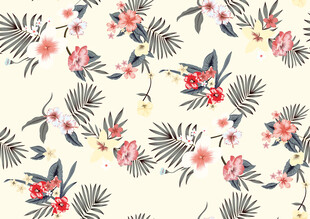 花卉植物无缝图案设计