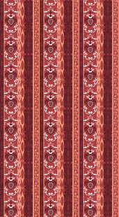 复古红底花纹图案设计