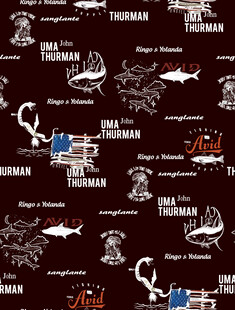 航海主题复古风图案设计