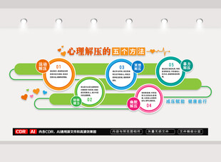 心理解压文化墙