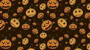万圣节南瓜图案背景