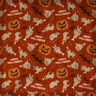 万圣节主题图案布料
