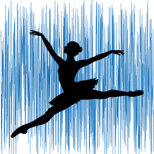 芭蕾舞者空中优雅一跃