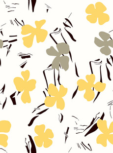 花卉图案清新自然风设计