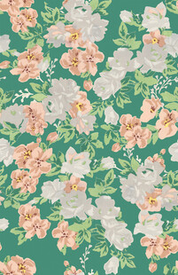 清新花卉图案背景纹理