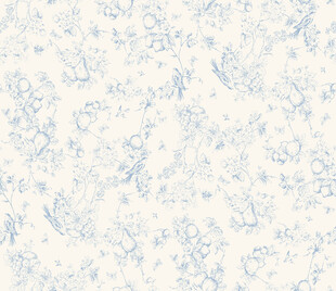 浅蓝色花卉纹理背景图