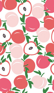 粉色苹果花卉图案背景