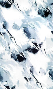 冰雪覆盖的山脉景观