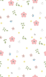 粉色花卉简约图案背景