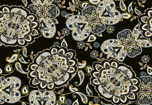 复古花卉图案布料纹理