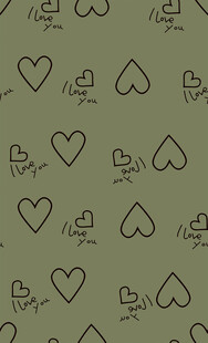 爱心飞鸟图案背景纹理