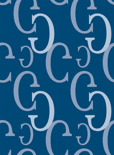 蓝色字母图案无缝背景