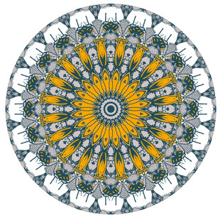 精美圆形曼陀罗图案