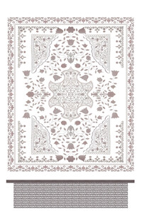 复古花纹方形装饰地毯