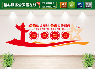 依法治财文化墙