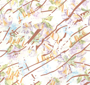 花卉枝叶抽象图案背景