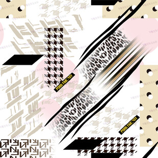 几何拼贴抽象图案背景