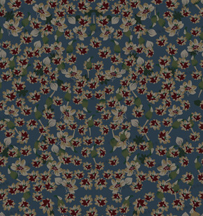 蓝色碎花布料纹理图案