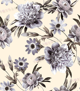 淡雅花卉图案背景纹理