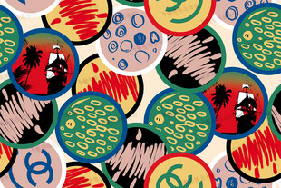 多彩复古风圆形图案集合