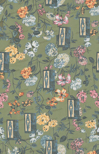 花卉图案布料纹理展示