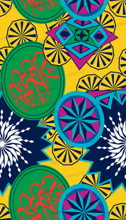 多彩几何图案装饰背景