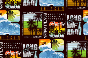 复古风格图案设计素材