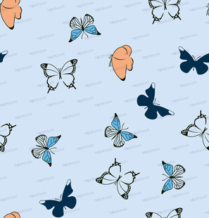 蝴蝶图案背景插画