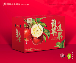 苹果包装 红富士礼盒