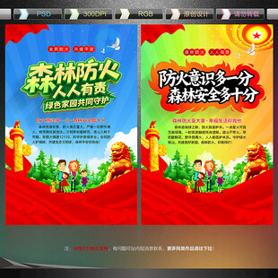 森林防火宣传展板