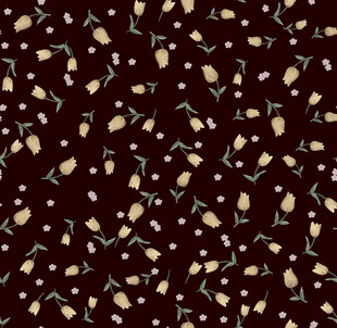 深棕色花卉图案纹理背景