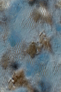 蓝色斑驳纹理艺术图案