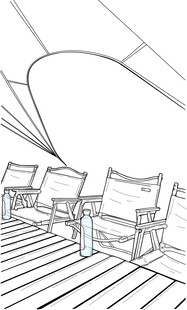 户外休闲椅 矢量图