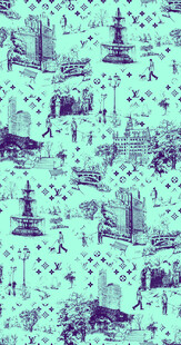 海洋主题复古风图案设计