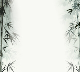 水墨风竹子背景图