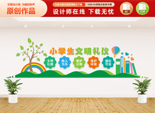 小学生文明礼仪文化墙