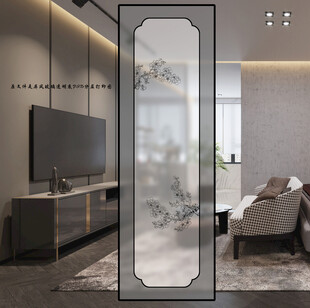 高清分层透明底屏风玻璃打印图