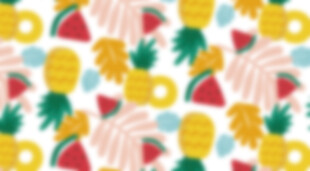 夏日水果图案背景