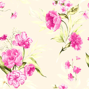 粉色花卉图案背景