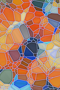 多彩几何玻璃马赛克图案