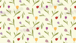 花卉藤蔓图案背景纹理