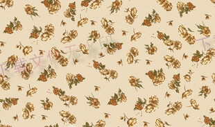 复古花卉图案布料纹理