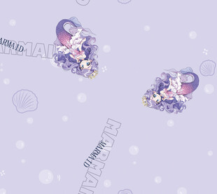 梦幻紫色系卡通