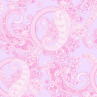 粉色佩斯利花纹图案背景