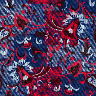 复古风多彩花纹图案