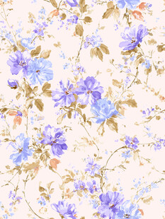 淡紫色花卉图案背景