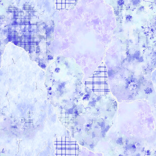 梦幻蓝紫色几何图案背景