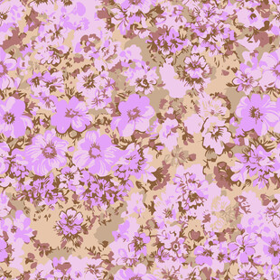 梦幻紫色花卉图案背景